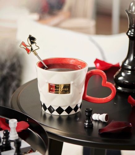Starbucks 2022 China Valentine's Day Chessboard 13oz Mug with Stick