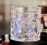 Starbucks 2022 China Valentine's Day Siren Logo Grid 12oz Glass Cup