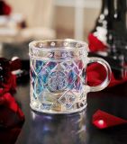 Starbucks 2022 China Valentine's Day Siren Logo Grid 12oz Glass Cup