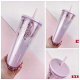 Starbucks 2022 Taiwan Sakura all over the sky 24oz Plastic Tumbler