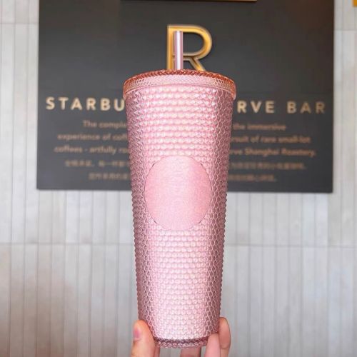 US$ 42.99 - Summer Promotion Starbucks 2022 China Sakura Pink Glitter 24oz Studded  Cup - m.alexstarcups.com