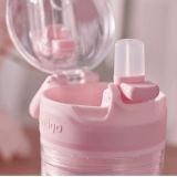 Starbucks 2022 China Pink Sakura Contigo 17oz Straw Tumbler with Snack box