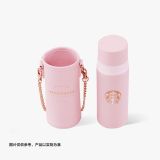 Starbucks 2022 China Pink Sakura Siren Logo Thermos 13oz Tumbler with Sleeve