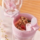 Starbucks 2022 China Pink Sakura Contigo 17oz Straw Tumbler with Snack box
