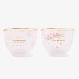 Starbucks 2022 China Sakura Blossom 6oz Glass Cup Set with gift box