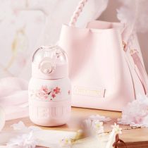 Starbucks 2022 China Sakura 13oz SS tumbler with pink bag