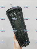 Starbucks 2022 Taiwan Bling Gray 24oz Studded Cup Tumbler ship after 16th Mar