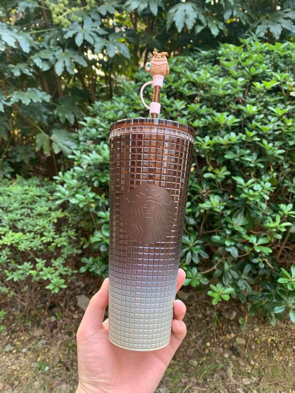 Starbucks 2022 Thailand Brown Gradient Grid 24oz Cup