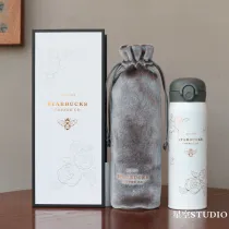 Starbucks 2022 China Camellia and Bee 17oz Tumbler with Sleeve