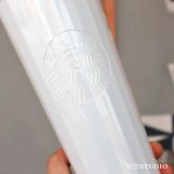 Starbucks 2022 China White Camellia Dome 24oz Cup Tumbler