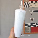 Starbucks 2022 China White Camellia Dome 24oz Cup Tumbler