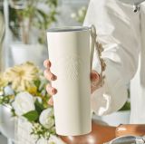 Starbucks 2022 China White Camellia 16oz SS Tumbler