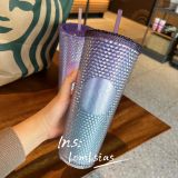 Starbucks 2022 Korea Sakura Pink and Purple 24oz Studded Tumbler