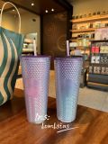 Starbucks 2022 Korea Sakura Pink and Purple 24oz Studded Tumbler