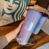 Starbucks 2022 Korea Sakura Pink and Purple 24oz Studded Tumbler