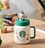 Starbucks 2022 China Magician Bear 15oz Mason Mug
