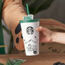 Starbucks 2022 China Baristas Bear 19oz SS Cup Tumbler