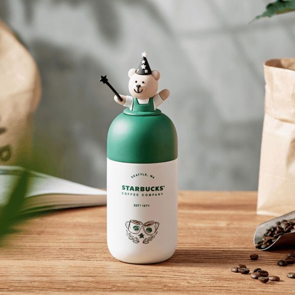 Starbucks 2022 China Barista Bear 7oz Capsule SS Tumbler
