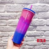 Starbucks 2022 Taiwan Pink Blue Wave 24oz Cup Tumbler
