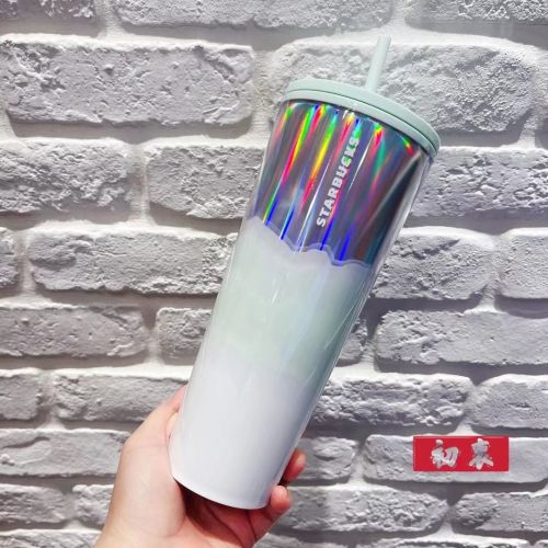 Starbucks 2022 Taiwan Mint White Wave 24oz Cup Tumbler