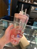 Summer Promotion Starbucks 2022 China Sakura 20oz Glass and 16oz Plastic Tumbler