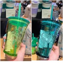 Preorder Starbucks 2022 Japan Summer Green 16oz Glass Cup Tumbler ship in the end of June