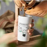 Starbucks 2022 China White and Black Bears 12oz SS Tumbler