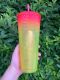 Starbucks 2022 China Sunset Yellow And Pink 24oz Studded Cup Tumbler