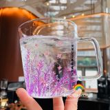 Starbucks 2017 China Lavender Cold Change 12oz Glass Cup