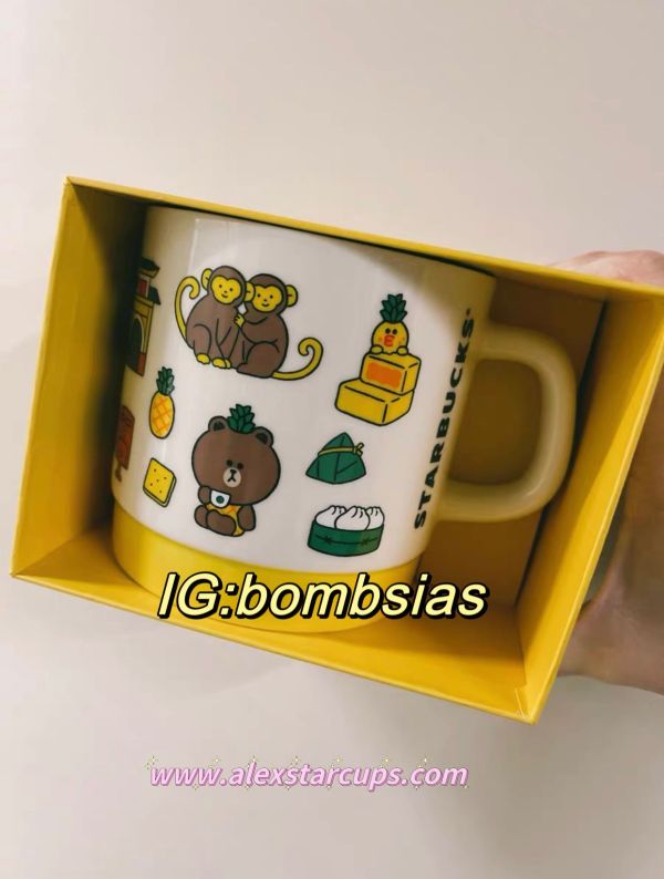 Starbucks 2022 Taiwan Line Friends 12oz Mug with gift box