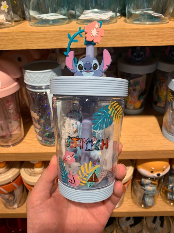 Miniso Disney Stitch 18oz Plastic Straw Cup Tumbler not starbucks