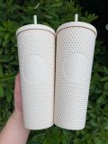 Summer Promotion Starbucks 2022 China White Matte 24oz Studded Two cups Tumblers
