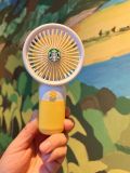 Starbucks 2022 China Summer Mini Yellow or Green Fan Mobile phone bracket USB can't ship to HI
