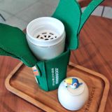 Starbucks 2020 China Summer Coffer Farmer and Parrot 12oz SS Cup Tumbler with Sleeve