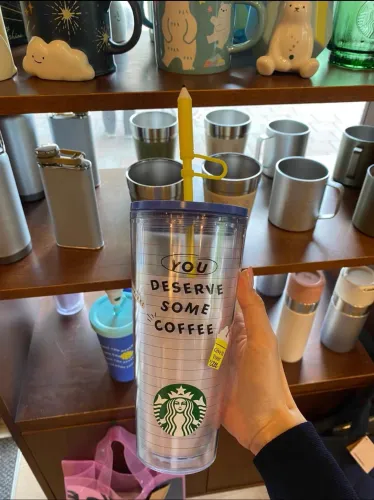 Starbucks 2022 Taiwan Pencil Topper 20oz Plastic Cup Tumbler ship in the end of July
