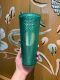 Starbucks 2022 Thailand Green Bling Studded 24oz Cup Tumbler