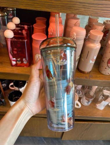 Moon Bunnies 16oz Glass Tumbler