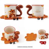 Starbucks 2022 China Autumn Squirrel Maple 12oz Mug set