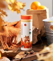 Starbucks 2022 China Autumn Squirrel and Maple Leaves 12oz Cup Tumbler