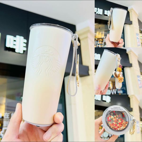 Starbucks 2022 China Autumn Gold Maple Leaves 12oz SS Cup Tumbler