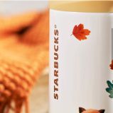 Starbucks 2022 China Autumn Squirrel and Maple Leaves 12oz Cup Tumbler