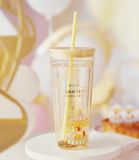 Starbucks 2022 China Summer Playground 20oz Glitter Glass Cup