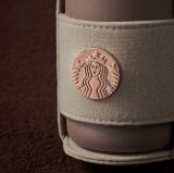 Starbucks 2022 China coffee grounds 16oz SS Cup Tumbler with sleeve