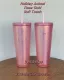 Starbucks 2022 Holiday Animal Rose Gold Soft Touch 24oz Cup Tumbler in hand ship soon