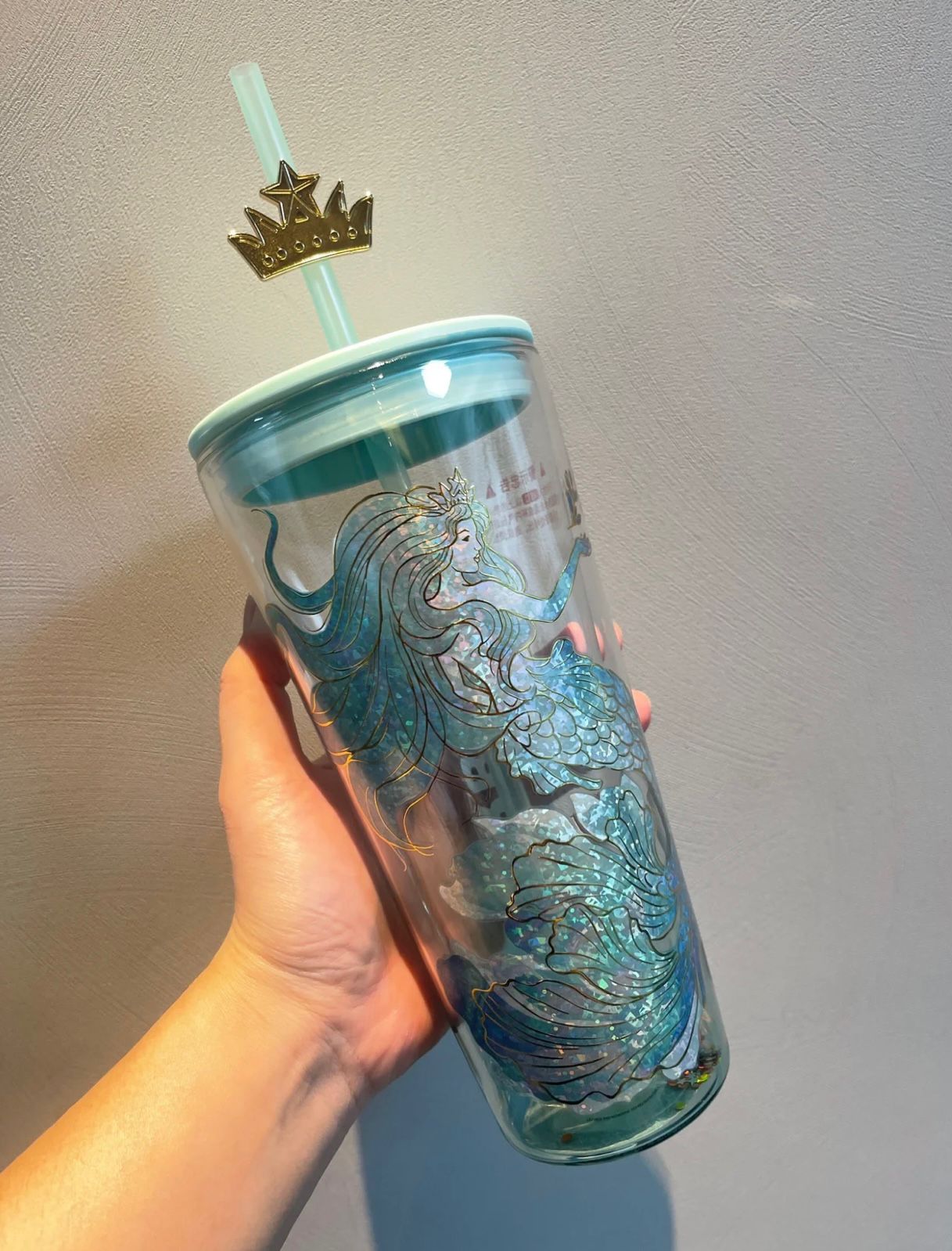 US$ 39.99 - Starbucks 2022 China Anniversary Ocean Siren Mermaid 20oz Glass  Cup Tumbler ship after 5th Oct. - m.