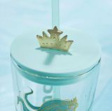 Starbucks 2022 China Anniversary Ocean Siren Mermaid 20oz Glass Cup Tumbler ship after 5th Oct.