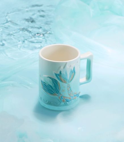 Starbucks 2022 China Anniversary Sea Blue Colorful Siren Tail 14oz Mug