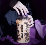 Starbucks 2022 China Halloween Purple 36oz Big Size Sports Cup Tumbler