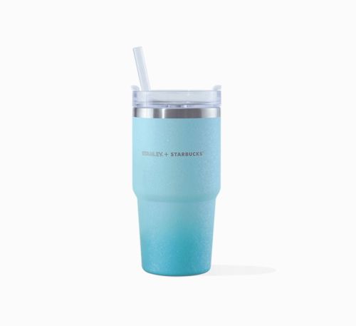 Starbucks STANLEY Stainless Tumbler 16 oz.Ash Blue Go Cup Iceland Hot&Cold