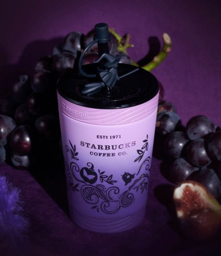 Starbucks 2022 China Halloween Contigo Purple 13oz SS Cup Tumbler